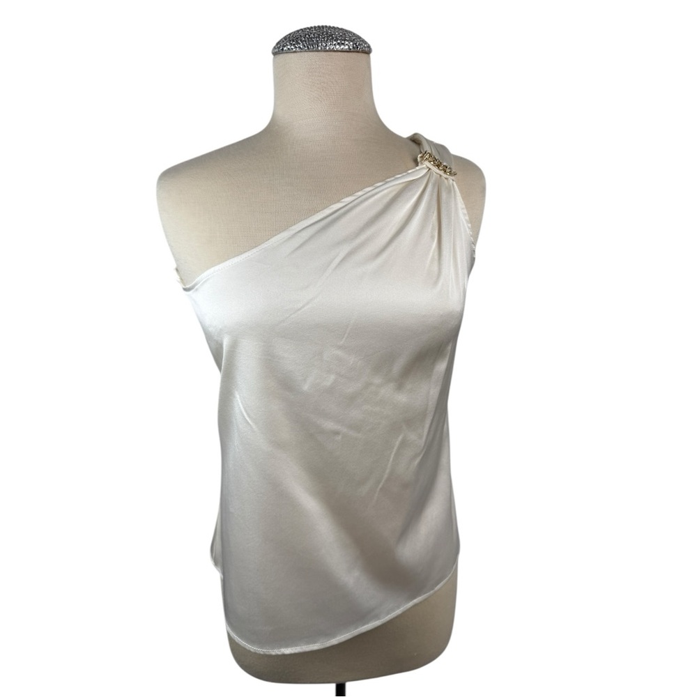 Generation Love Women's Lia‎ Crystal Chain Blouse White Cocktail Party NWOT